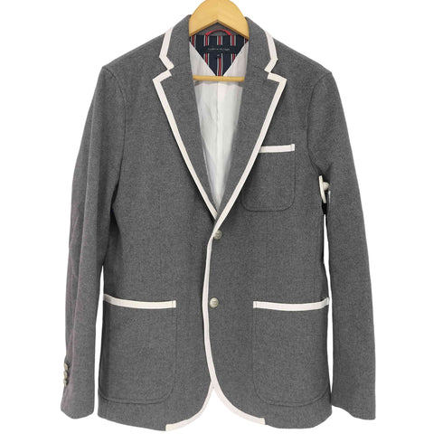 トミーヒルフィガー TOMMY HILFIGER パイピングデザイン ウールテーラードジャケット メンズ JPN:M