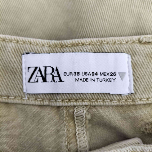 ザラ ZARA ワイドレッグミッドライズルーズフィットパンツ レディース 36