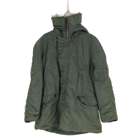 アルファインダストリーズ ALPHA INDUSTRIES N-3B EXTREME COLD WEATHER PARKA フライトジャケット メンズ import:L