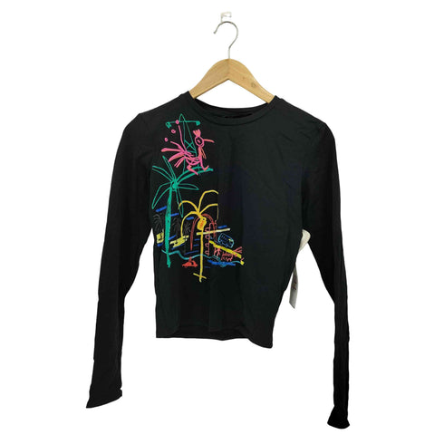 デシグアル Desigual アーティ スリムショートTシャツ レディース L