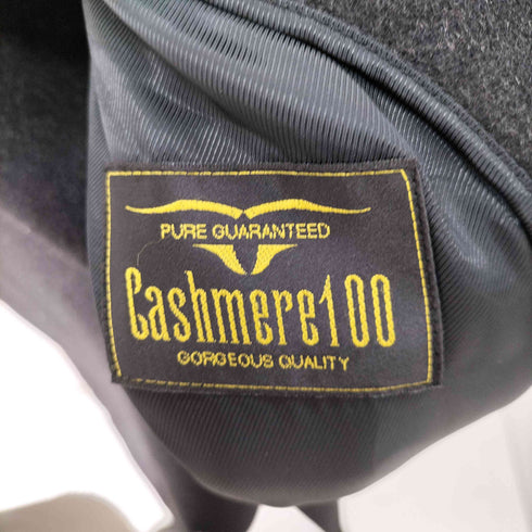 Cashiere100 カシミヤ100比翼チェスターコート メンズ