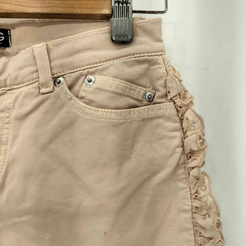 ドルチェアンドガッバーナ DOLCE&GABBANA フリル クロップドデニムパンツ レディース 26inch