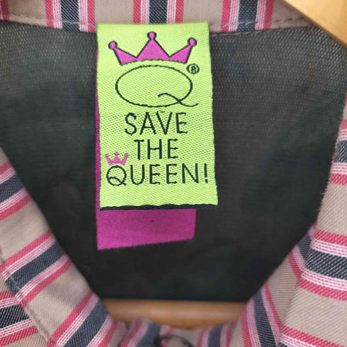 SAVE THE WEEN イタリア製 レースドッキング 総柄 長袖シャツ Y2K レディース S