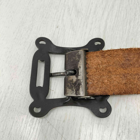デザインバックル レザーベルト メンズ