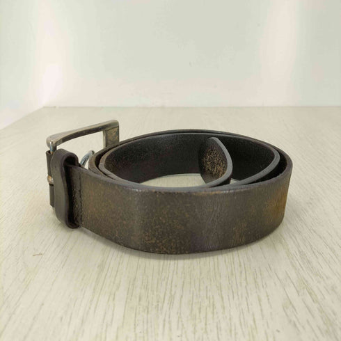 デザインバックル レザーベルト メンズ