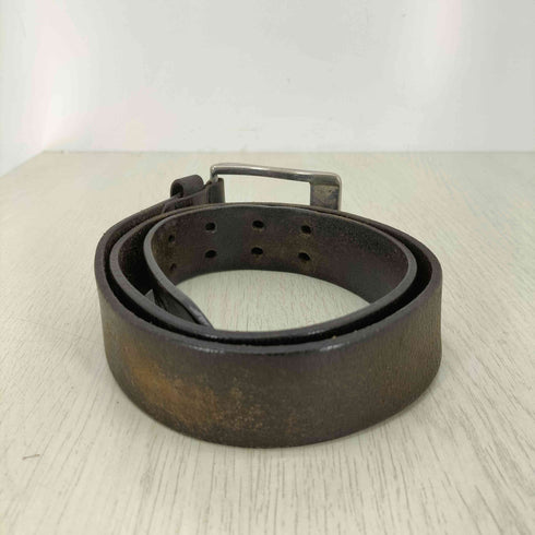 デザインバックル レザーベルト メンズ