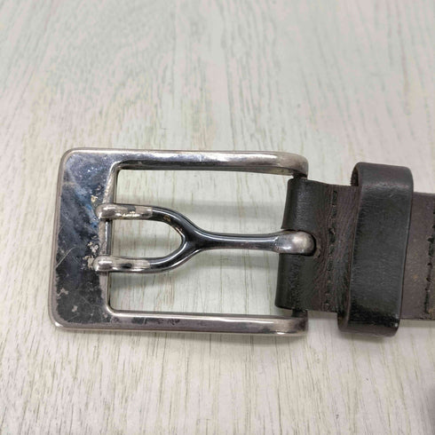 デザインバックル レザーベルト メンズ