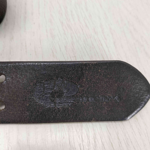 デザインバックル レザーベルト メンズ