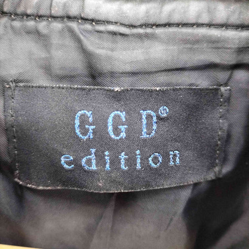 ジージーディーエディション GGD edition GENUINE LEATHER ジップアップ レザー ジャケット メンズ