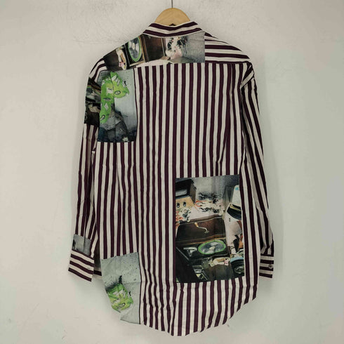 ポールスミス Paul Smith 総柄 ストライプ レギュラーカラーシャツ メンズ import:M