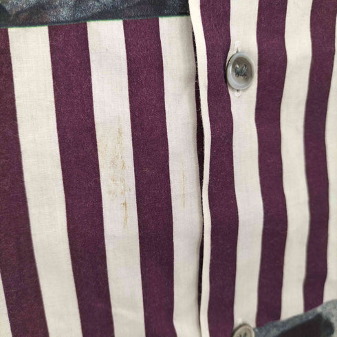 ポールスミス Paul Smith 総柄 ストライプ レギュラーカラーシャツ メンズ import:M