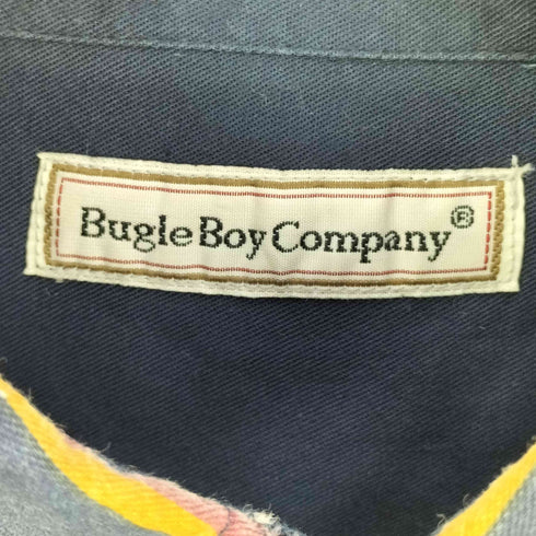 BUGLE BOY COMPANY 90S ストライプ切替 ボタンダウンシャツ メンズ import:M