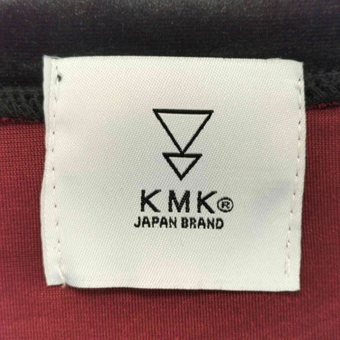 ケイエムケイ KMK キングリーマスク ロゴ刺繍 切替 バイカラー ベロア ビッグロンT メンズ JPN:M
