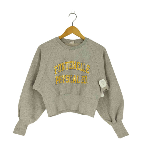 フリークスストア FREAKS STORE FONTENELLE PHYSICAL ED. カレッジプリント クロップドスウェット レディース FREE