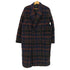 Danswer チェック ウールモヘア混 ダブルチェスターコート メンズ 44
