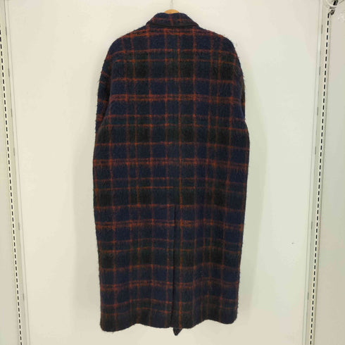 Danswer チェック ウールモヘア混 ダブルチェスターコート メンズ 44