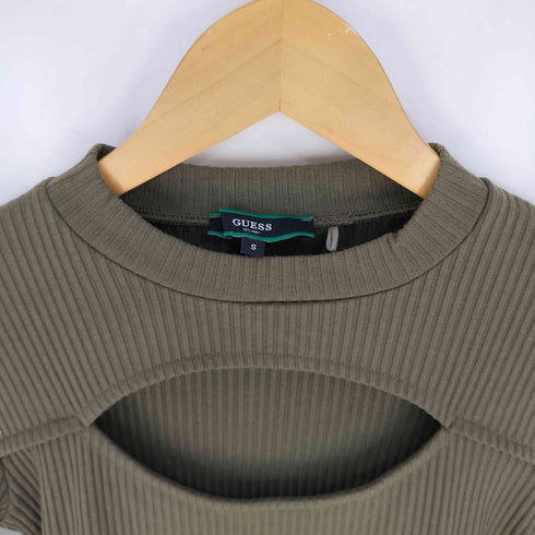 ゲス GUESS ウエストロゴ スリムフィットワンピース レディース import:S