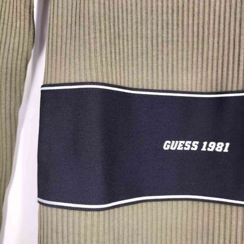 ゲス GUESS ウエストロゴ スリムフィットワンピース レディース import:S