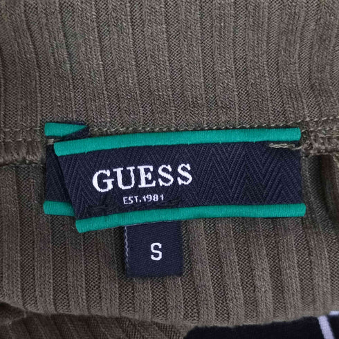 ゲス GUESS ウエストロゴ スリムフィットワンピース レディース import:S