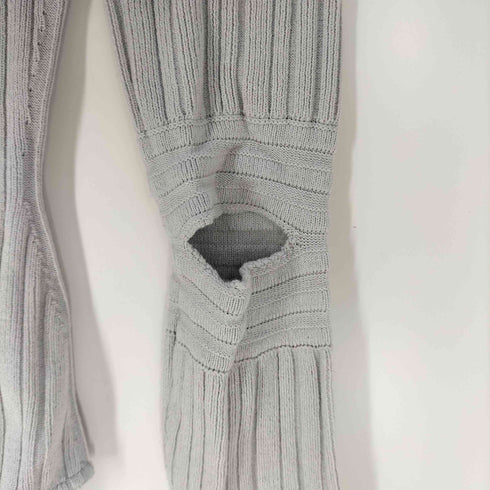 オフホワイト OFF-WHITE Logo Print Ribbed Bodysuit ロゴプリント カットアウト ボディースーツ レディース EUR:38