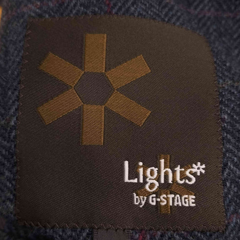 Lights by G-STAGE ムーン社製 チェック ヘリンボーン ウール 2Bテーラードジャケット メンズ JPN:L