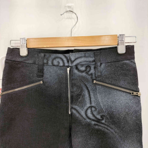 dirge スプレーペイント ジップデザイン パンツ レディース JPN:M