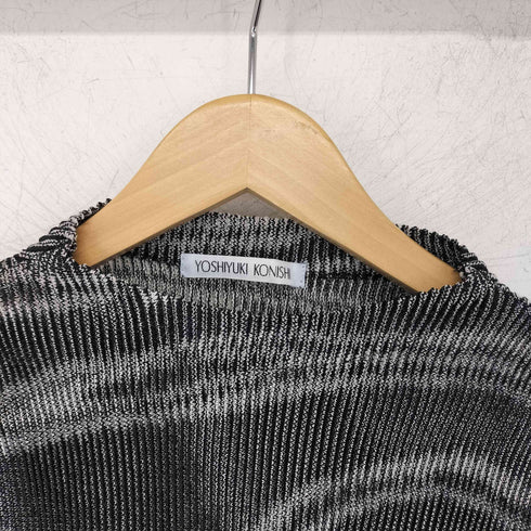 ヨシユキコニシ YOSHIYUKI KONISHI 総柄 プリーツカットソー レディース