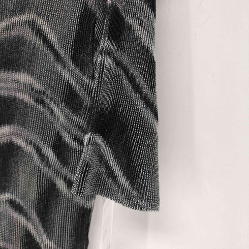 ヨシユキコニシ YOSHIYUKI KONISHI 総柄 プリーツカットソー レディース