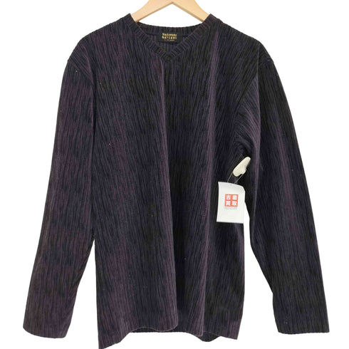 フィッチェ ficce ベロア Vネックカットソー メンズ