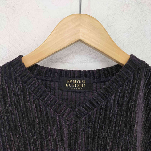 フィッチェ ficce ベロア Vネックカットソー メンズ