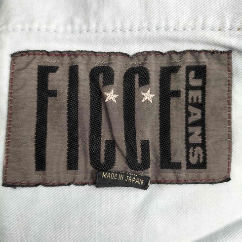 フィッチェ ficce jeans 刺繍 ワッペン ワイドデニムパンツ メンズ JPN:S