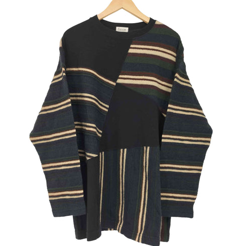 フィッチェ ficce パッチワーク クレイジーパターン ニット メンズ