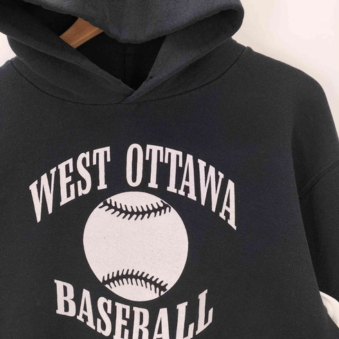 ラッセルアスレチック RUSSELL ATHLETIC 00S WEST OTTAWA BASEBALL 3段 カレッジ ヘビーウェイト フーディー パーカー メンズ import:S