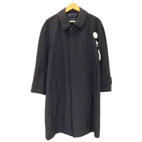 カシミヤ CASHMERE CASHMERE 100% Balmacaan Coat オールカシミア バルマカーン ステンカラーコート 比翼 メンズ 4