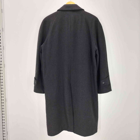カシミヤ CASHMERE CASHMERE 100% Balmacaan Coat オールカシミア バルマカーン ステンカラーコート 比翼 メンズ 4