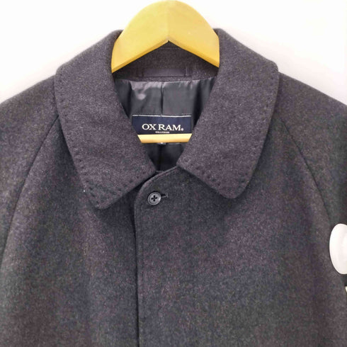 カシミヤ CASHMERE CASHMERE 100% Balmacaan Coat オールカシミア バルマカーン ステンカラーコート 比翼 メンズ 4