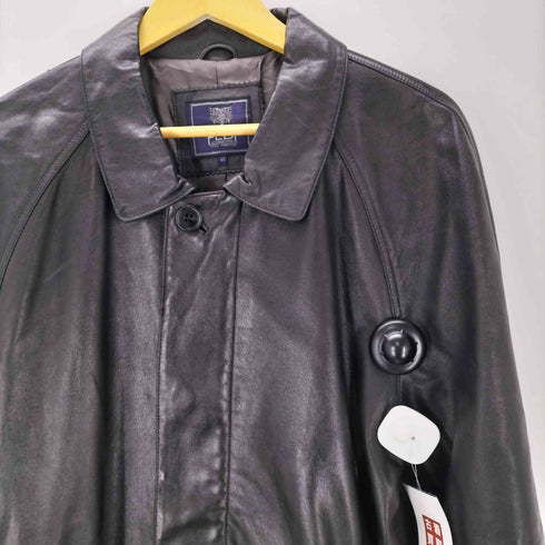 LAMB LEATHER CAR COAT 羊革 ラムレザー カーコート 比翼 メンズ JPN:48