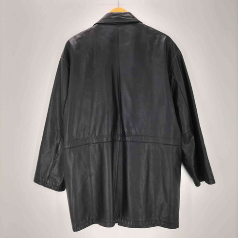 LAMB LEATHER CAR COAT 裏地キルティング 羊革 ラムレザー カーコート メンズ import:L