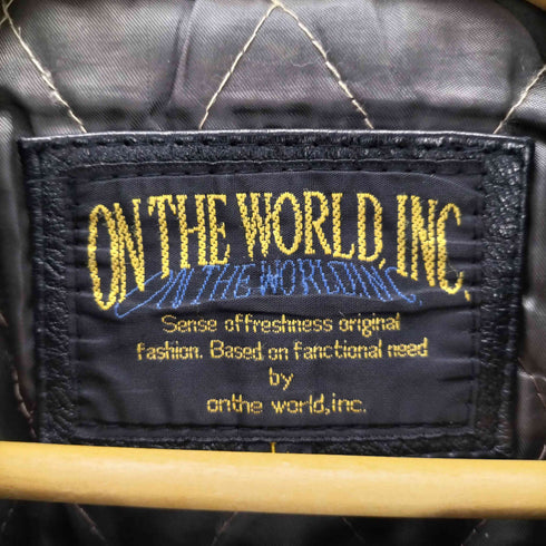 LAMB LEATHER CAR COAT 裏地キルティング 羊革 ラムレザー カーコート メンズ import:L
