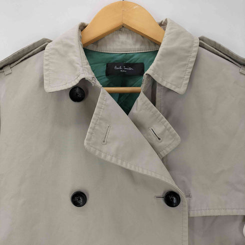 ポールスミスブラック Paul Smith BLACK Gun Flap Double Breasted Balmacaan Coat 裏地背抜き ガンフラップ ダブルブレスト バルマカーン ステンカラーコート メンズ import:M