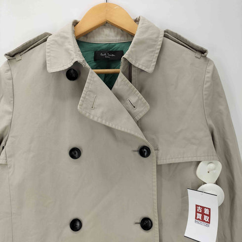 ポールスミスブラック Paul Smith BLACK Gun Flap Double Breasted Balmacaan Coat 裏地背抜き ガンフラップ ダブルブレスト バルマカーン ステンカラーコート メンズ import:M