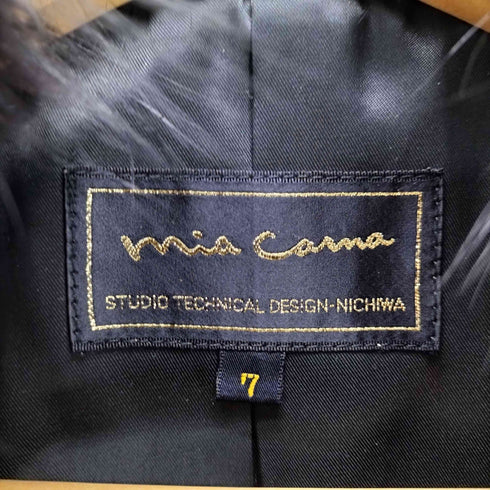 カシミヤ CASHMERE CASHMERE 100% Real Fur Balmacaan Coat オールカシミア リアルファー付き バルマカーン ステンカラーコート 比翼 レディース 7