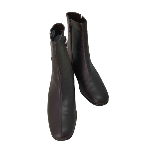 RIZ Comfort レザーショートブーツ レディース 22 1/2