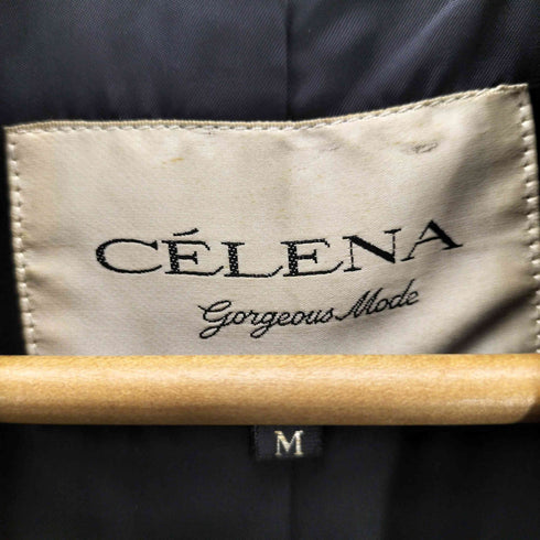 Emboss Lamb Leather Chester Long Coat エンボス加工 羊革 ラムレザー チェスター ロング コート レディース import:M