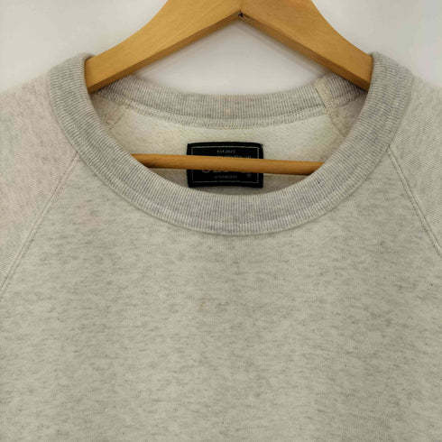 DIVIDED STATES OF OLIVE 袖刺繍 裏起毛 スウェットTシャツ 半袖トレーナー メンズ JPN:L