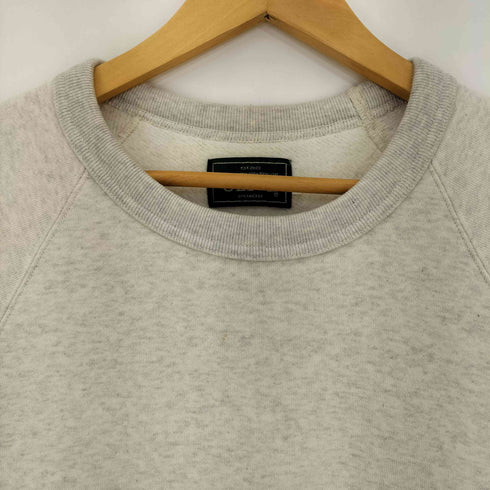 DIVIDED STATES OF OLIVE 袖刺繍 裏起毛 スウェットTシャツ 半袖トレーナー メンズ JPN:L