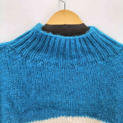 ザラ ZARA ハイネックアクリルボーダーニット レディース import:M