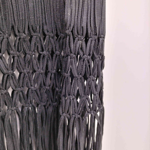 プリーツプリーズイッセイミヤケ PLEATS PLEASE ISSEY MIYAKE 08SS 編み込みデザイン フリンジ プリーツスカート レディース JPN:1