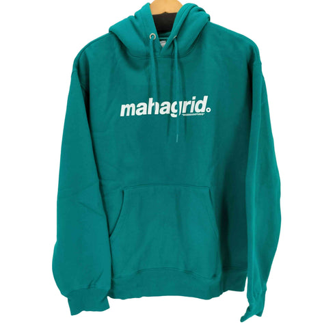 マハグリッド mahagrid 裏起毛 ロゴプリントプルオーバーパーカー レディース JPN:M