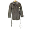 Gun Flap Double Breasted Lamb Leather Balmacaan Coat 羊革 ラムレザー ガンフラップ ダブル バルマカーン ステンカラーコート レディース import:M